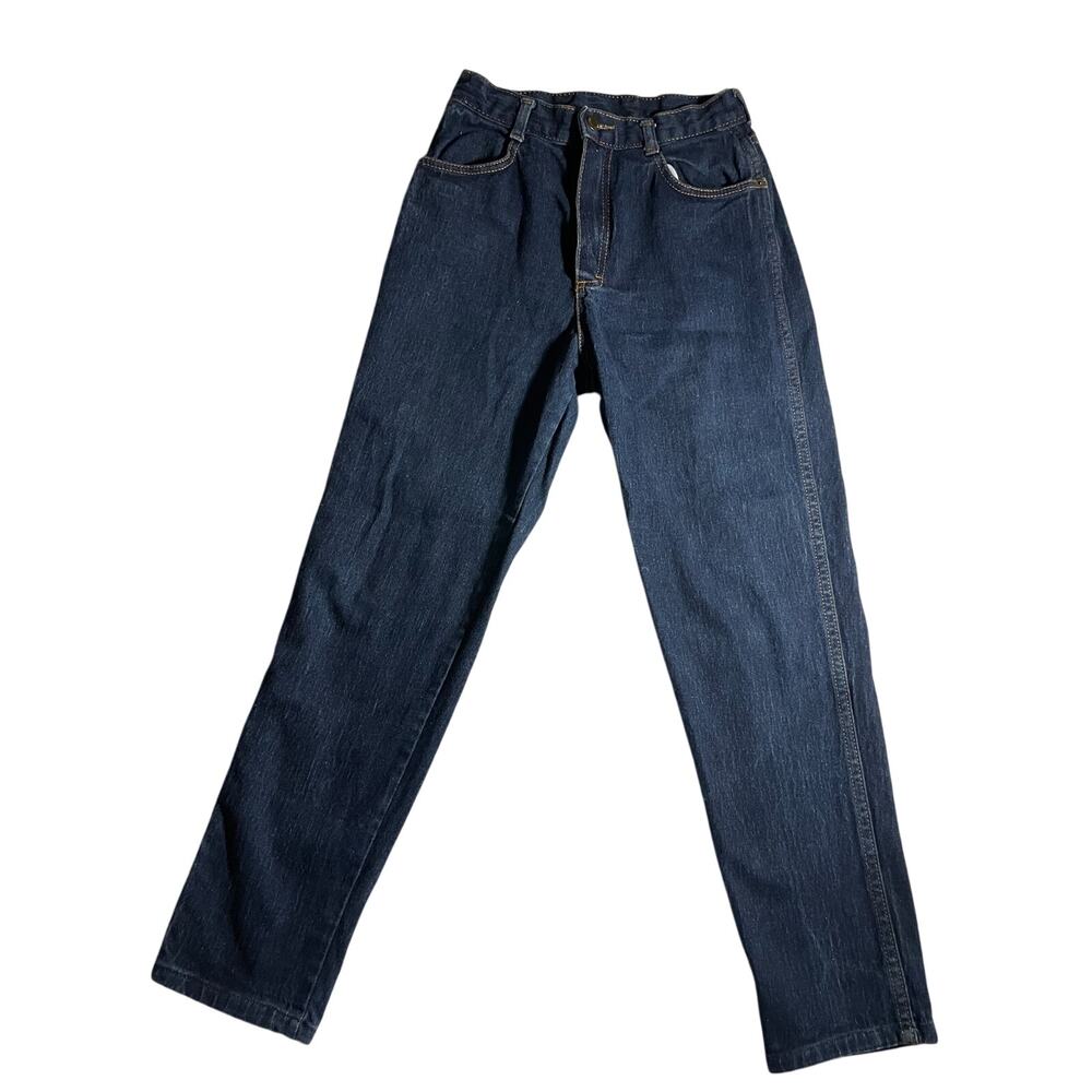 Shades Vintage Womens Jeans Made in USA Blue Denim Straight Leg Dark Wash Size 9